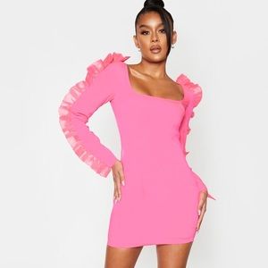 Pretty Little Thing Hot Pink Mini Dress